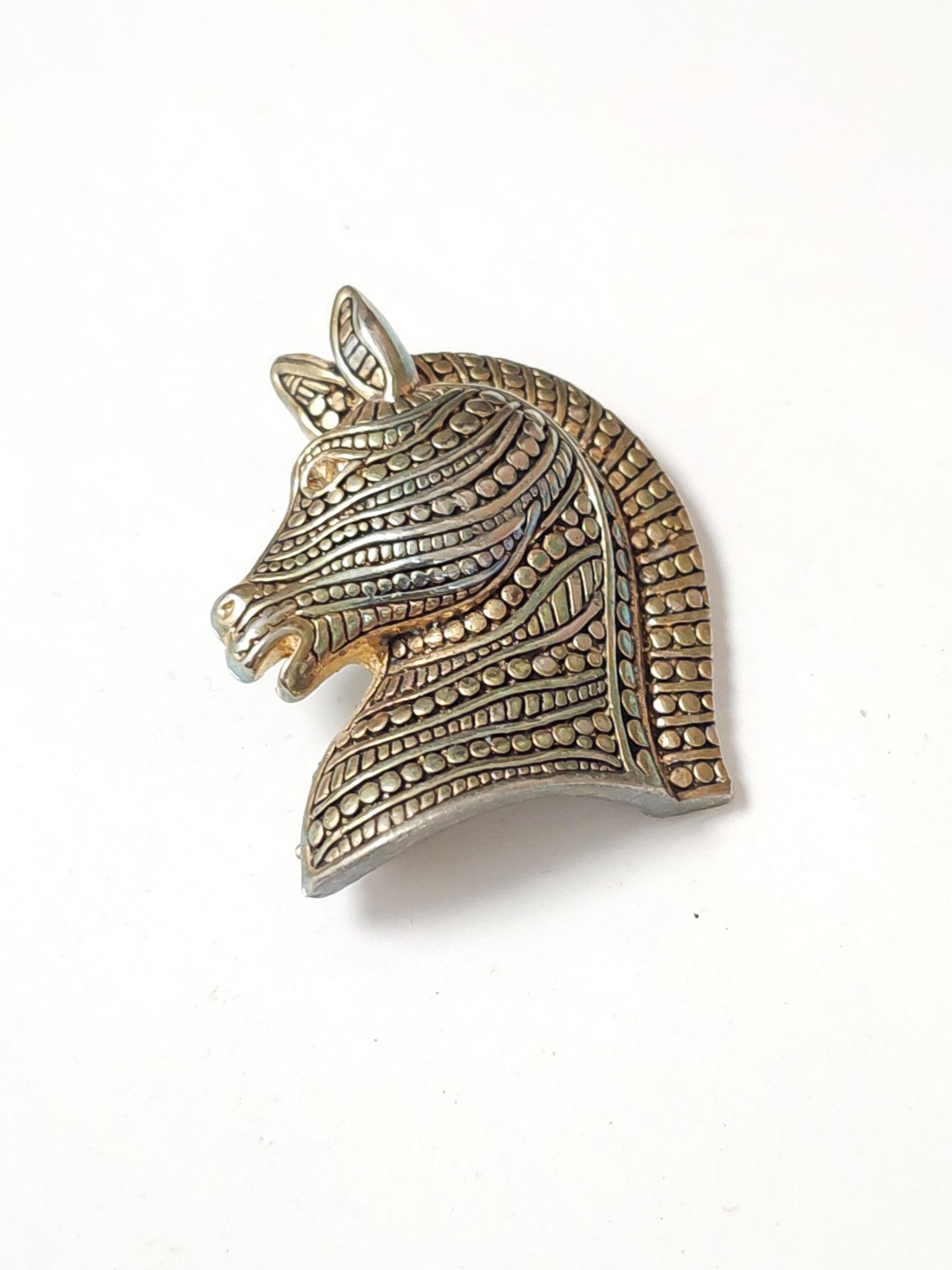 Broche vintage ancienne tête de cheval rétro pour collectionneur bijoux équestre