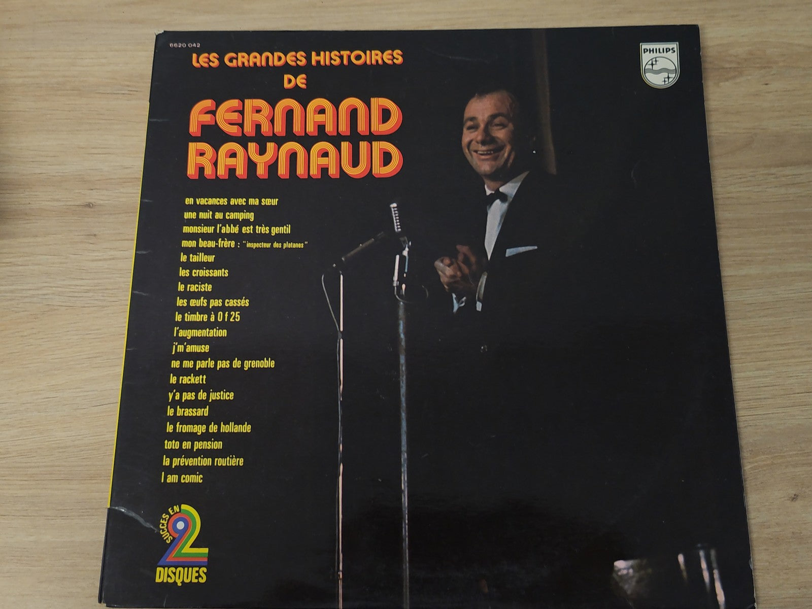 Vintage disque vinyle 33 tours Fernand Raynaud ancien humour rétro collection