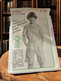 Patron couture vintage garçon 1983 chemise bermuda, N°20, 6-8 ans ancien