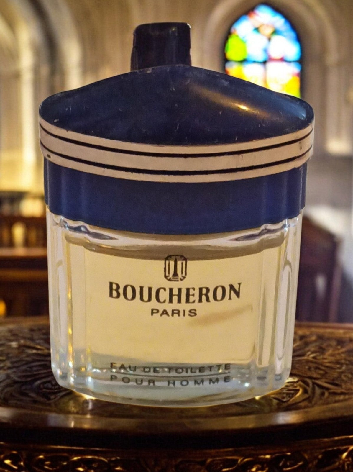 Miniature parfum Boucheron Paris vintage homme flacon rare eau de toilette