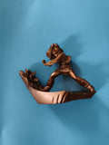 Figurine Gashapon Dragon Ball Z bronze, personnage combat, statuette manga