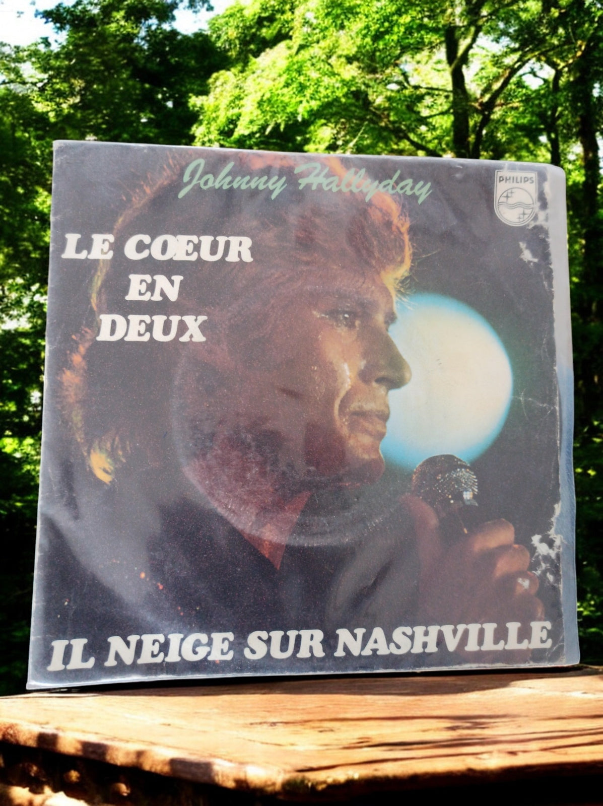Vinyle 45 tours Johnny Hallyday Il neige sur Nashville - Rare Vintage