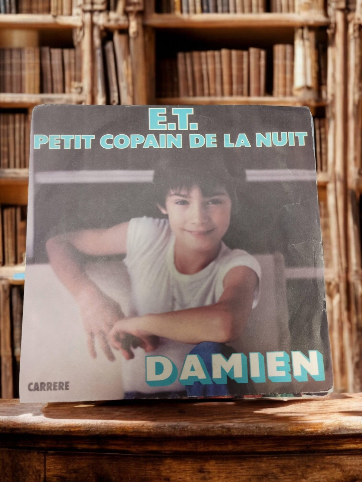 Vinyle 45 tours Damien E.T. Petit Copain de la Nuit vintage Carrere rétro