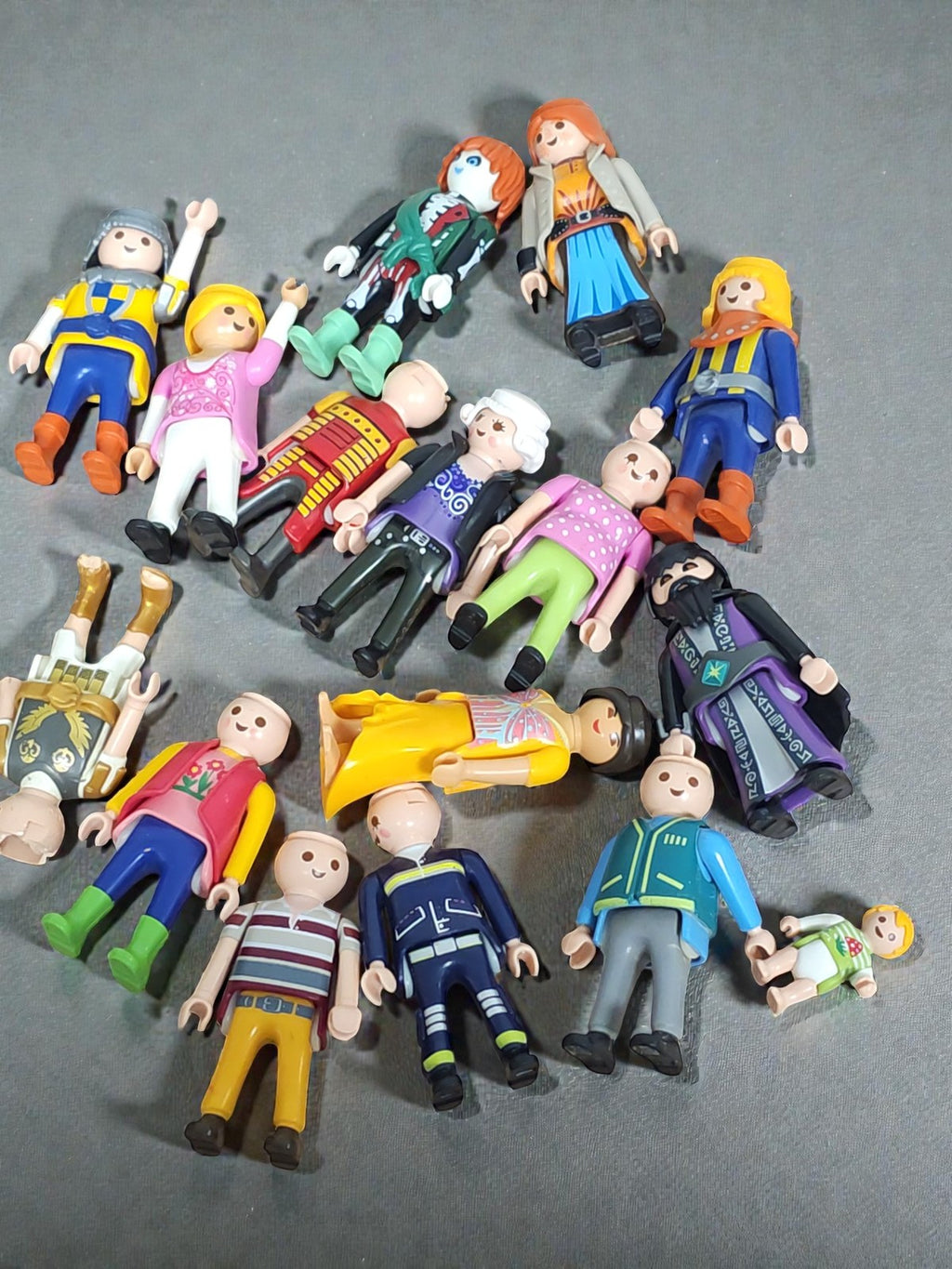 Vintage lot personnages Playmobil anciens rétro collection figurines d'occasion