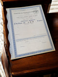 Certificat action ancienne Comptoir Transports Ferroviaires 500F années 1920 vin