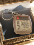 Porte-clés publicitaire vintage DAURE apéritif familial France rétro alcool