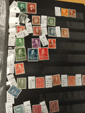 Timbres poste Norvège lot x24 différents, portraits, motifs, couleurs variées, p