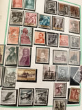 Timbres Espagne anciens oblitérés lot thématique personnages monuments