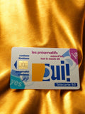 Carte téléphonique vintage Télécarte 50 Oui! préservatifs rétro pub années 90