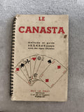 Manuel ancien Le Canasta Guy Le Prat méthode guide jeu cartes spiralé vintage
