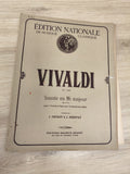 Ancien livre partitions Vivaldi violon piano Éditions Maurice Senart Paris
