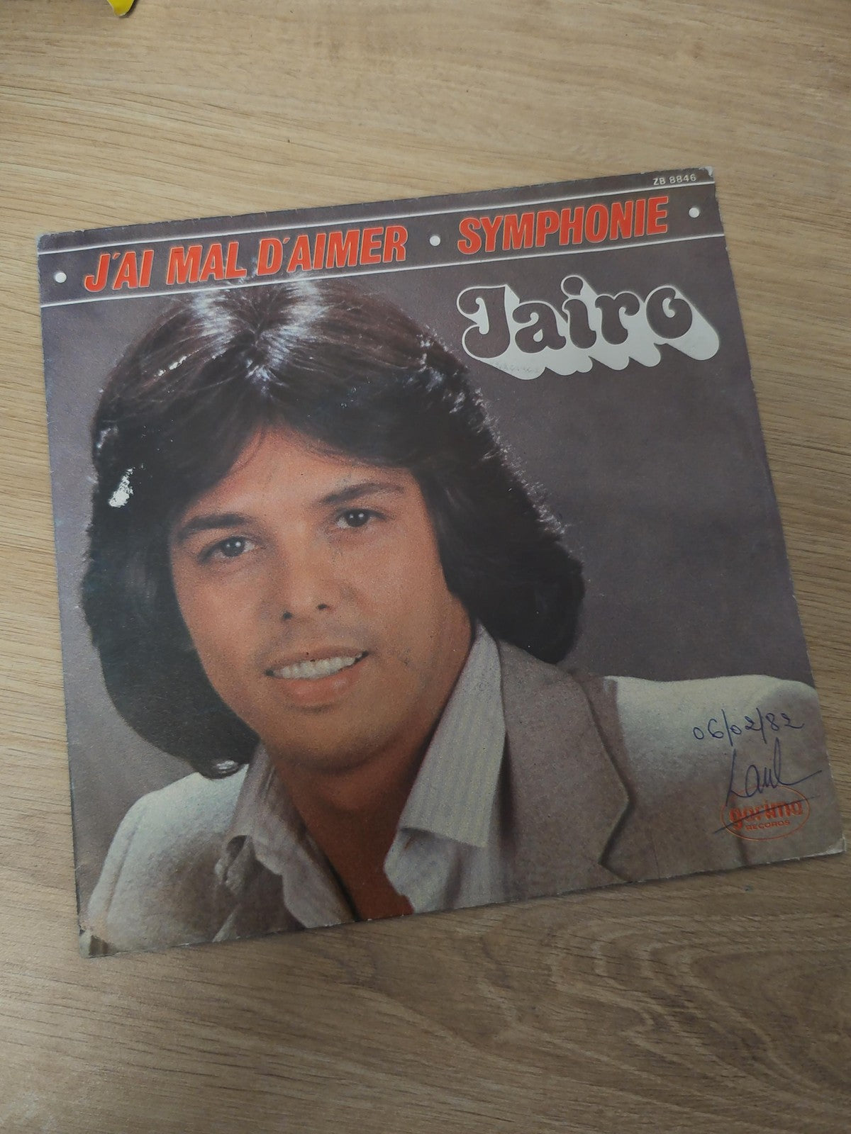 Vintage disque vinyle 45 tours Jairo ancien single collection rétro