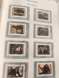 Timbres animaliers Umm al Qiwain oblitérés bloc feuillet thématique faune