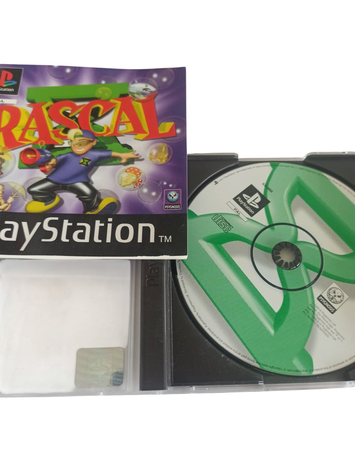 Jeu PS1 Rascal PlayStation PAL rétro années 90, rare platformer complet