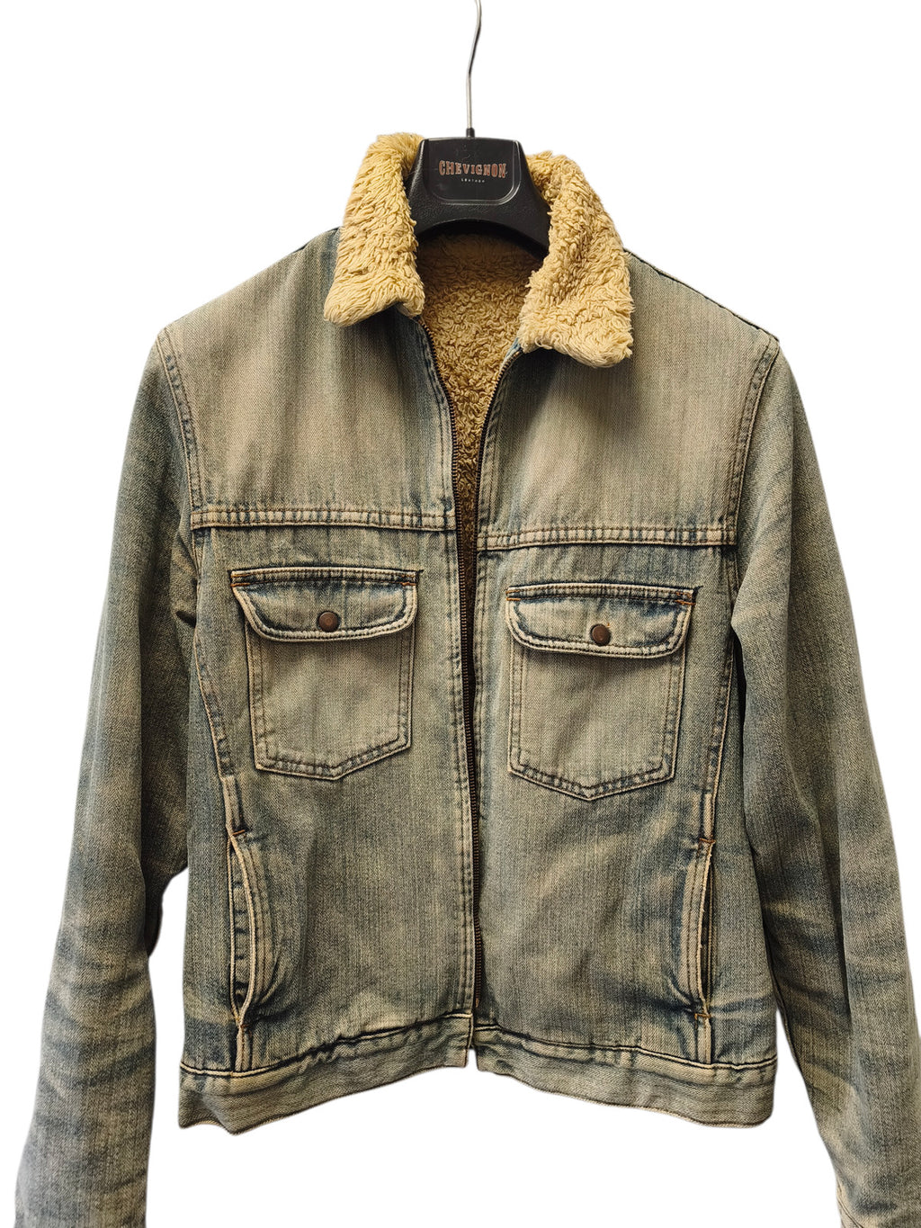 Veste homme vintage XL ancienne blouson rétro Denim Jacket collectionneur