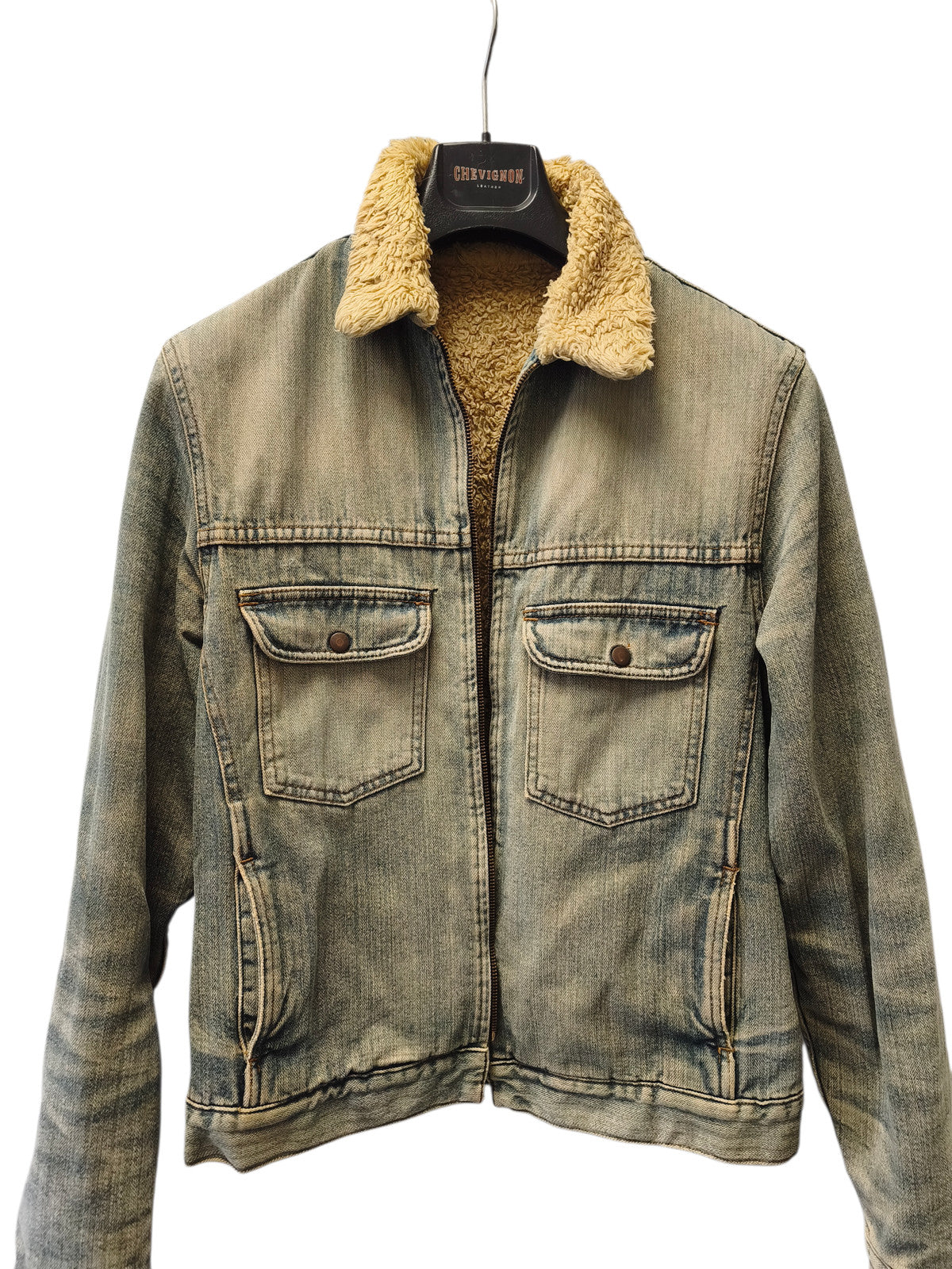 Veste homme vintage XL ancienne blouson rétro Denim Jacket collectionneur