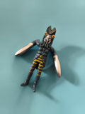 Figurine Baltan Ultraman monstre gris jaune Sentai articulée Japan