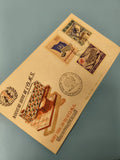 Ancienne enveloppe FDC Vietnam timbres OMS, illustration bâtiment, oblitérée