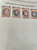 Timbres Guinée Équatoriale Montréal 76 Jeux Olympiques sports philatélie