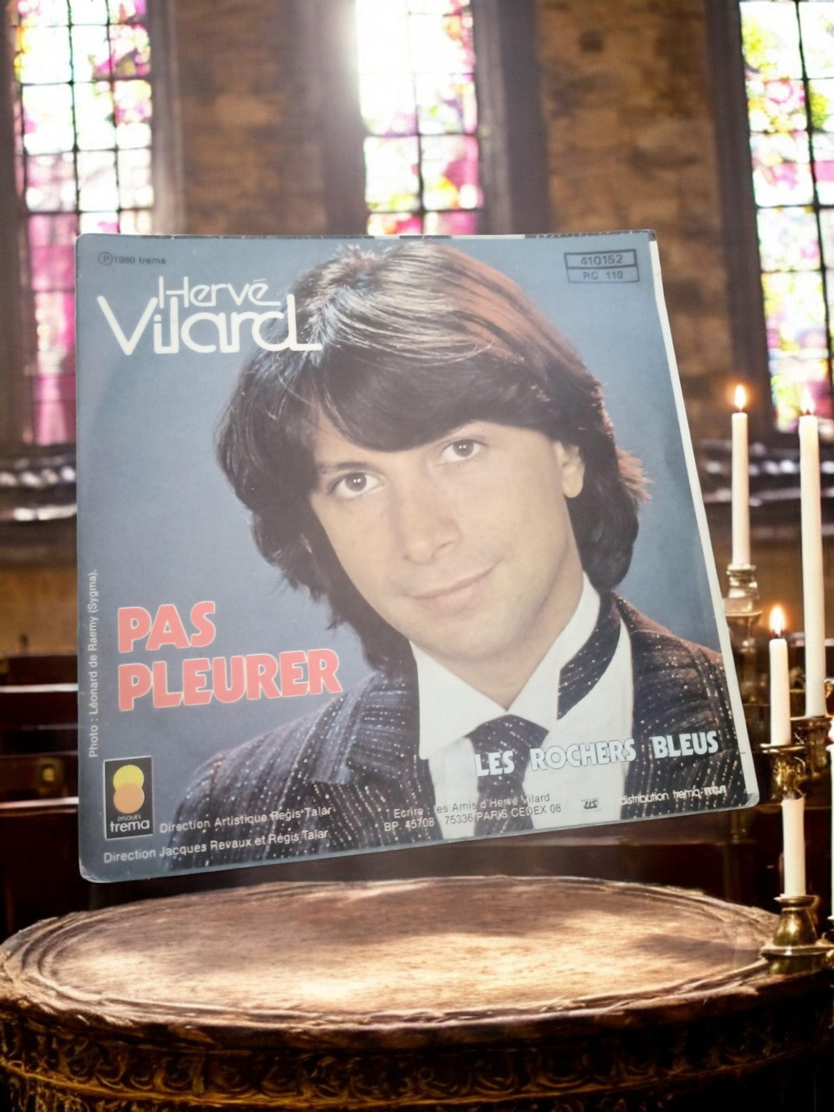 Vinyle 45 Tours Vintage Hervé Vilard Non Testé - État d'Origine