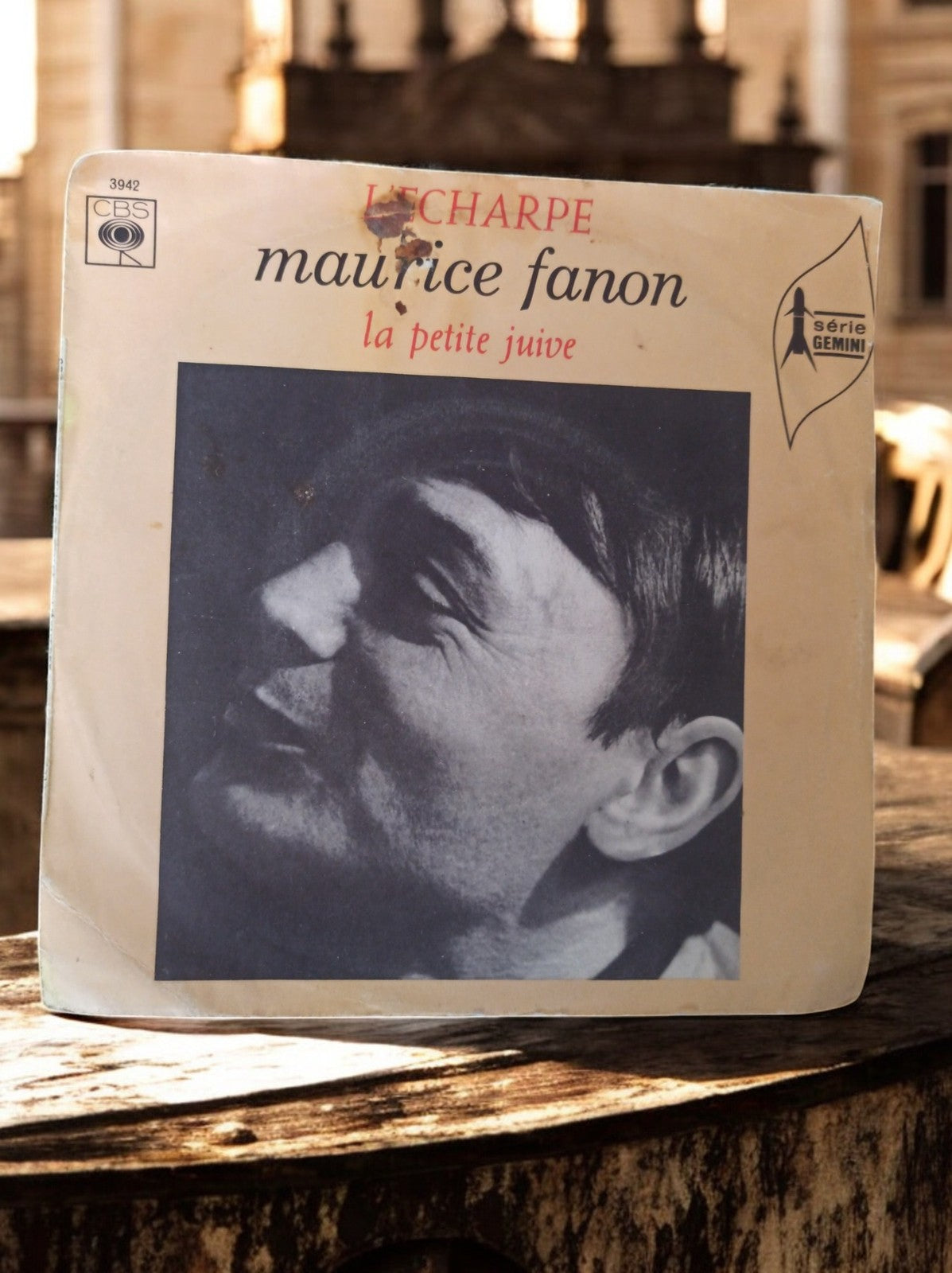 Vinyle 45T Maurice Fanon Le Charpe CBS Vintage Série Gemini pochette usagée