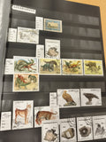 Timbres Azerbaïdjan animaux dinosaures oiseaux 1994 oblitérés philatélie