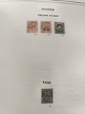 Timbres Algérie préoblitérés et taxe, lot 4 timbres oblitérés philatélie