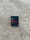 Pin's vintage EDF Electricité de France logo ancien bleu carré (Ref 8)