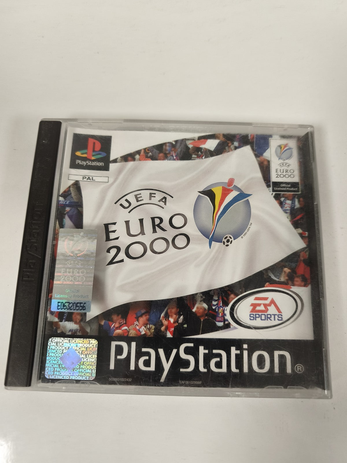 Boîte vide originale pour jeu PS1 Euro 2000, boîtier officiel Playstation