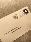 Lettre oblitérée Jersey City 1957 USA timbre 3¢ Philatélie (Ref 11)