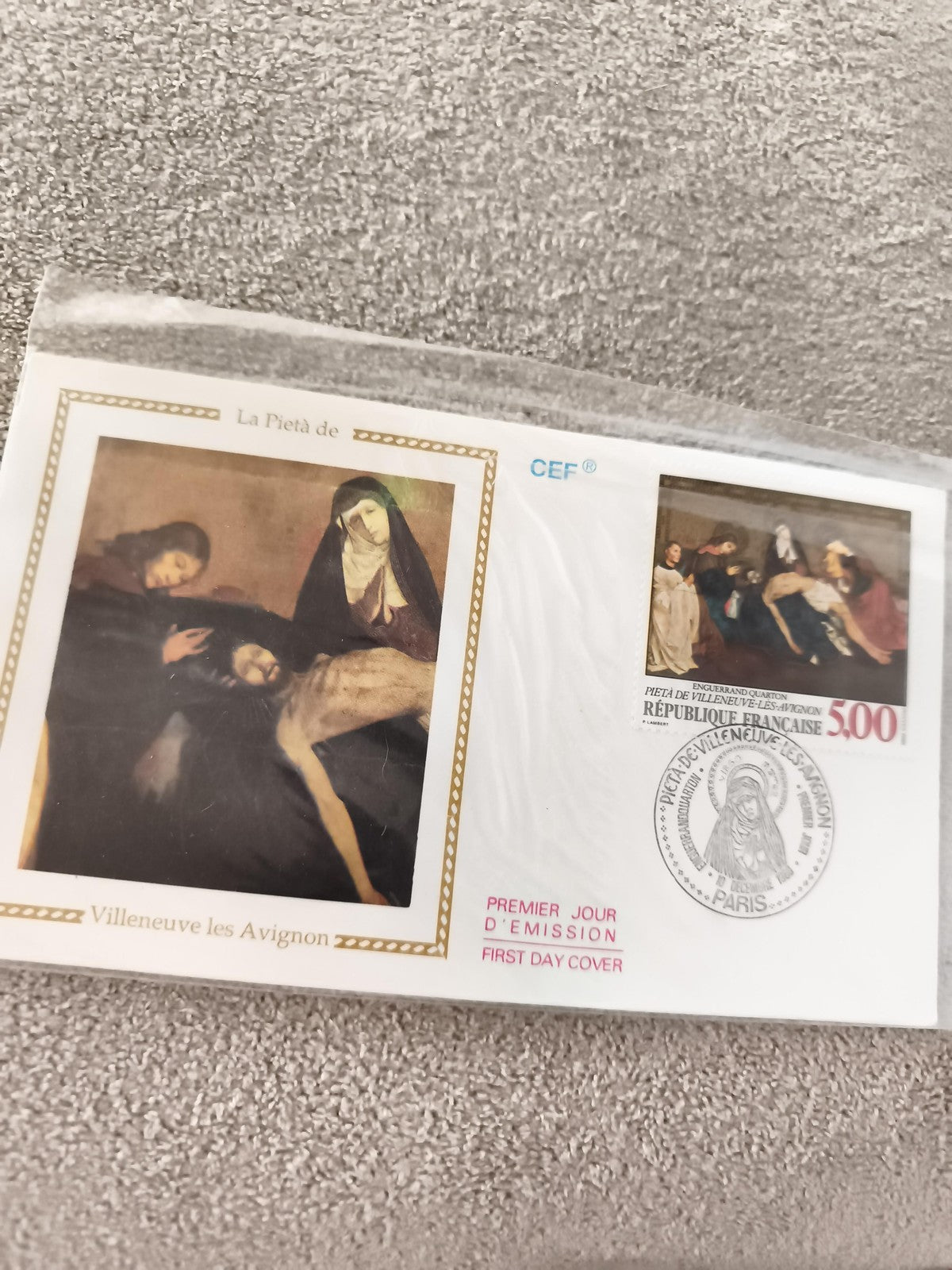 Lettre Premier Jour CEF La Pietà Villeneuve-lès-Avignon FDC ancien philatélie