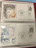 Lot enveloppes FDC premier jour émission minéraux calcite quartz timbres France
