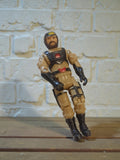 Figurine vintage MASK bootleg années 80 articulée tenue beige noire rare rétro