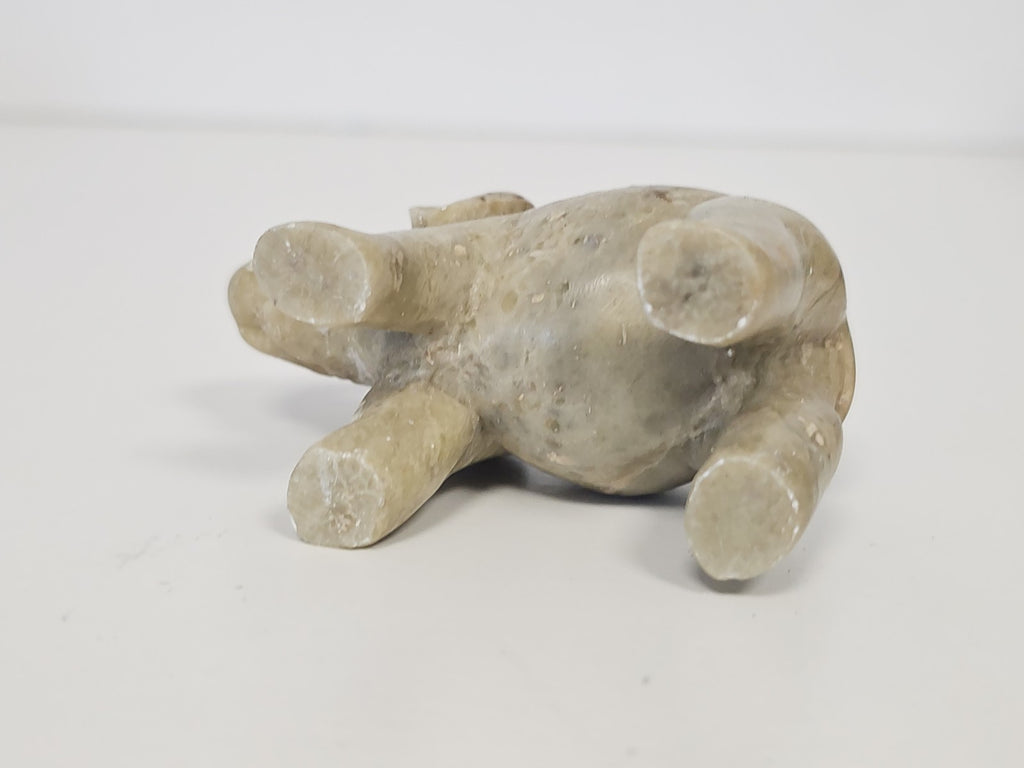 Vintage figurine éléphant ancien en pierre naturelle, objet déco collection rétr