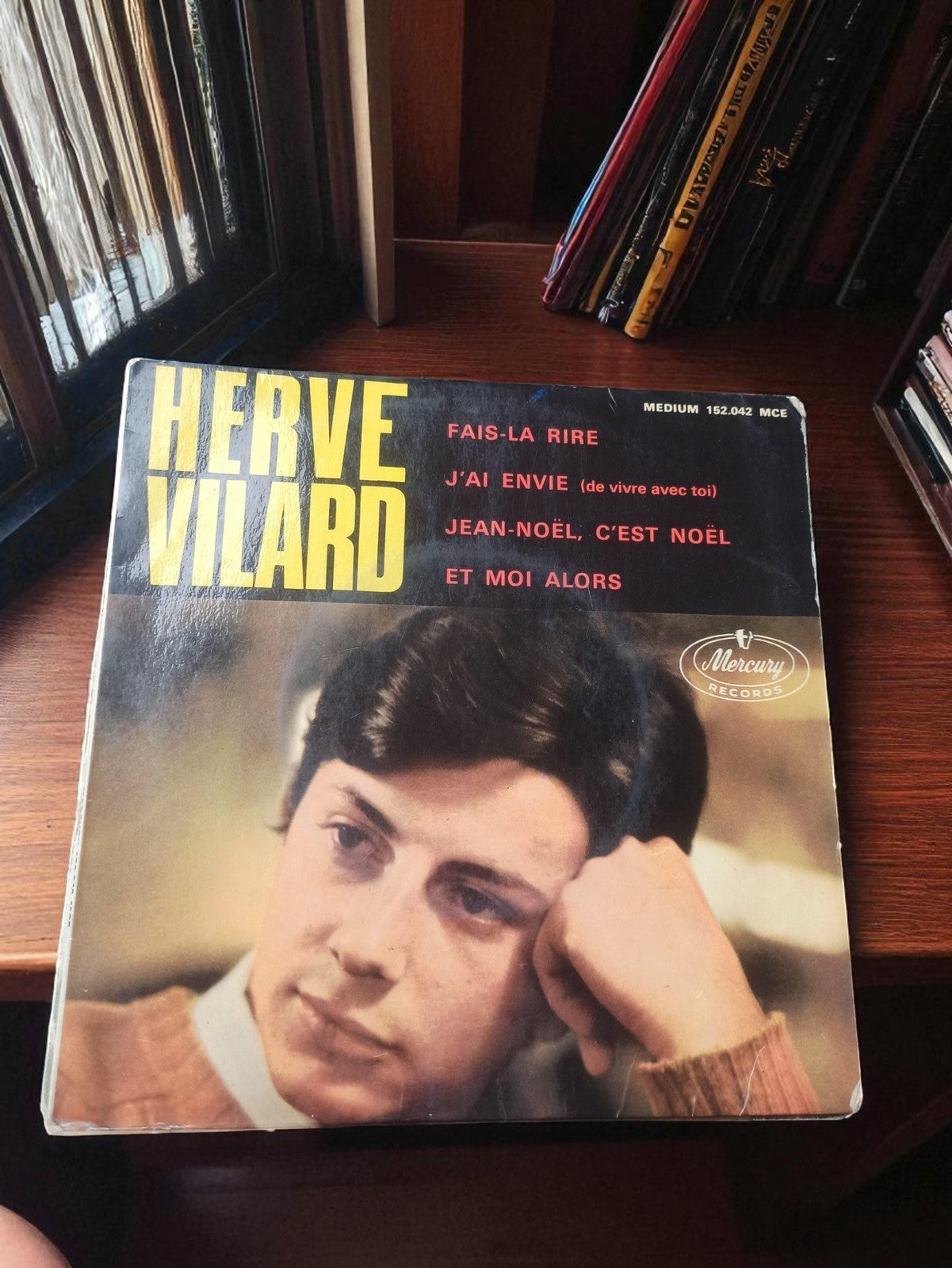 Disque vinyle 45 tours Hervé Vilard Mercury ancien rétro chanson française