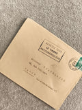 Lettre oblitérée Perpignan 1938 timbre vert France philatélie Nancy