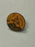 Vintage pin's NASA Mercury Shepard Freedom 7 rond collector spatial (Ref 3)