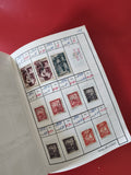 Classeur cahier de timbres à choix, pages illustrées, timbres variés, occasion