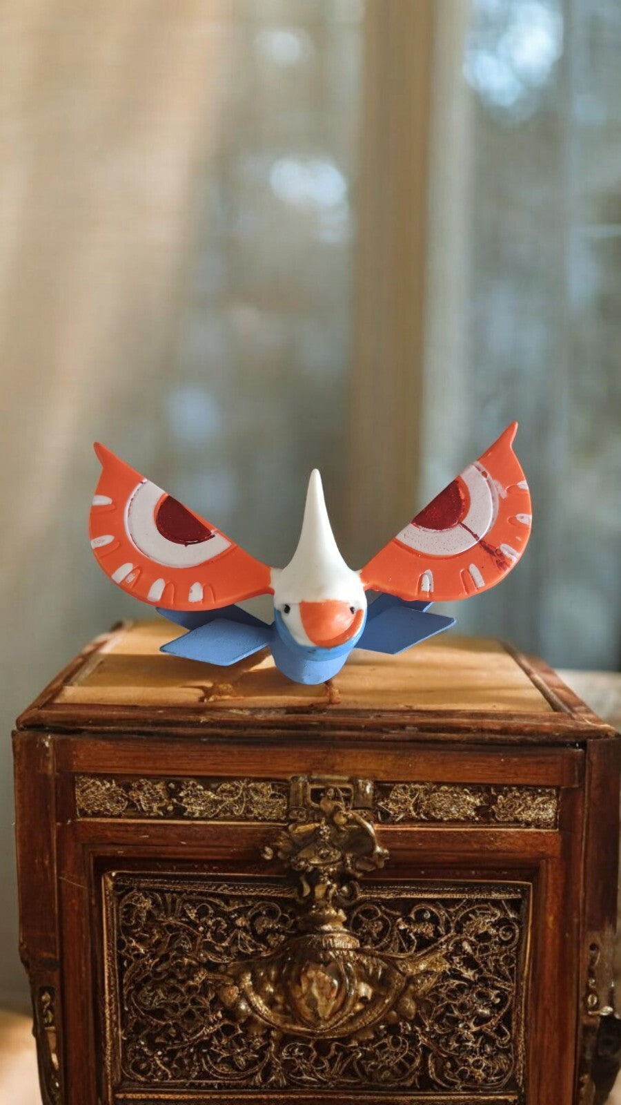 Figurine Pokémon Maskadra PVC 2005-2006 orange bleu vintage rare R/LW