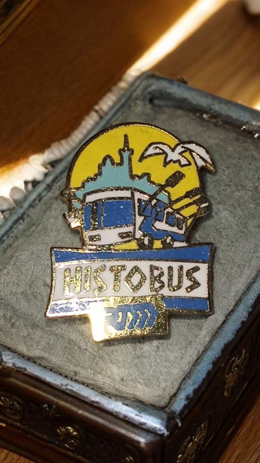 Pin's RTM Histobus vintage émaillé Marseille bus rare collection