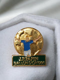 Pin's vintage J.P. Papin Ballon d'Or 1991 Olympique Marseille football ancien