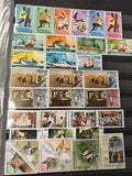 Lot de timbres République Togolaise thématiques animaux, bateaux et scènes de vi