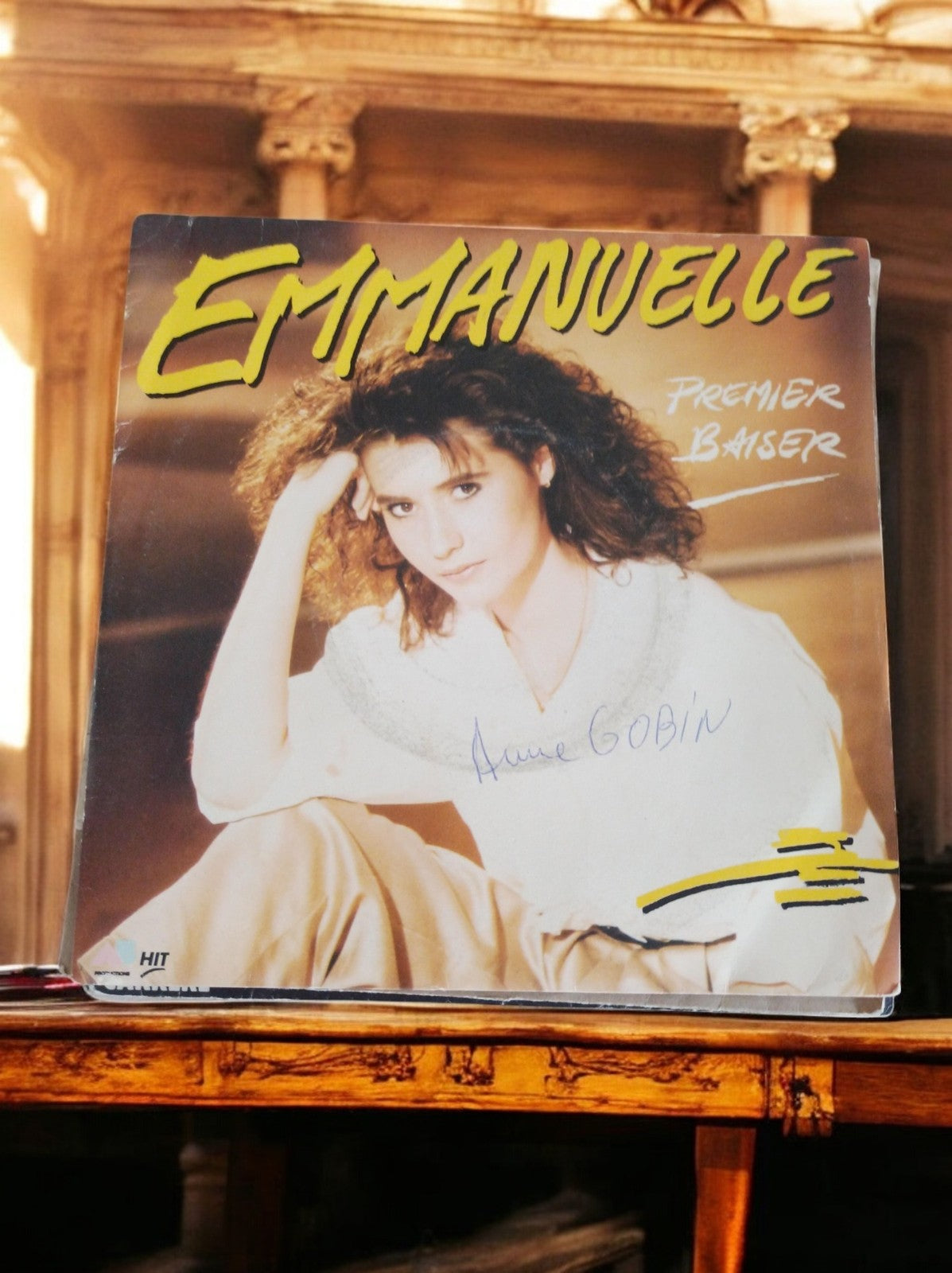 Vinyle 45T Emmanuelle Premier Baiser Anne Gobin Musique Française rétro