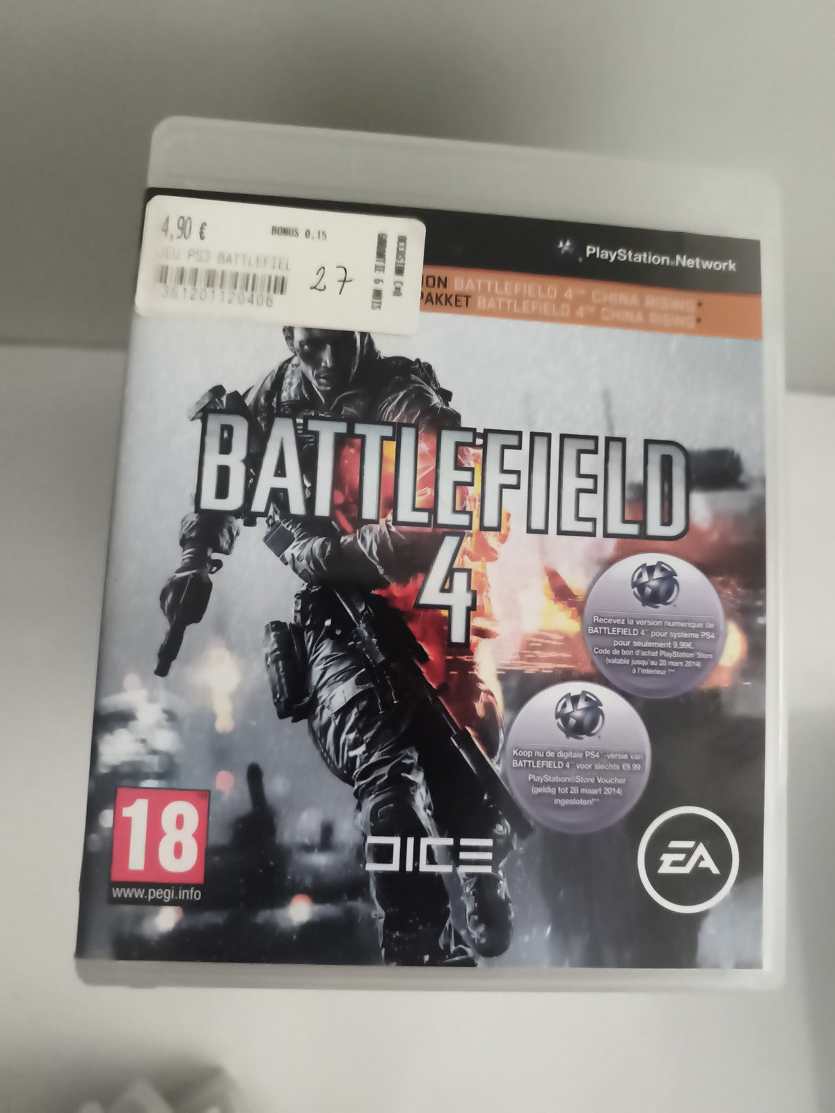 Jeu PS3 Battlefield 4 PlayStation DICE EA édition China Rising