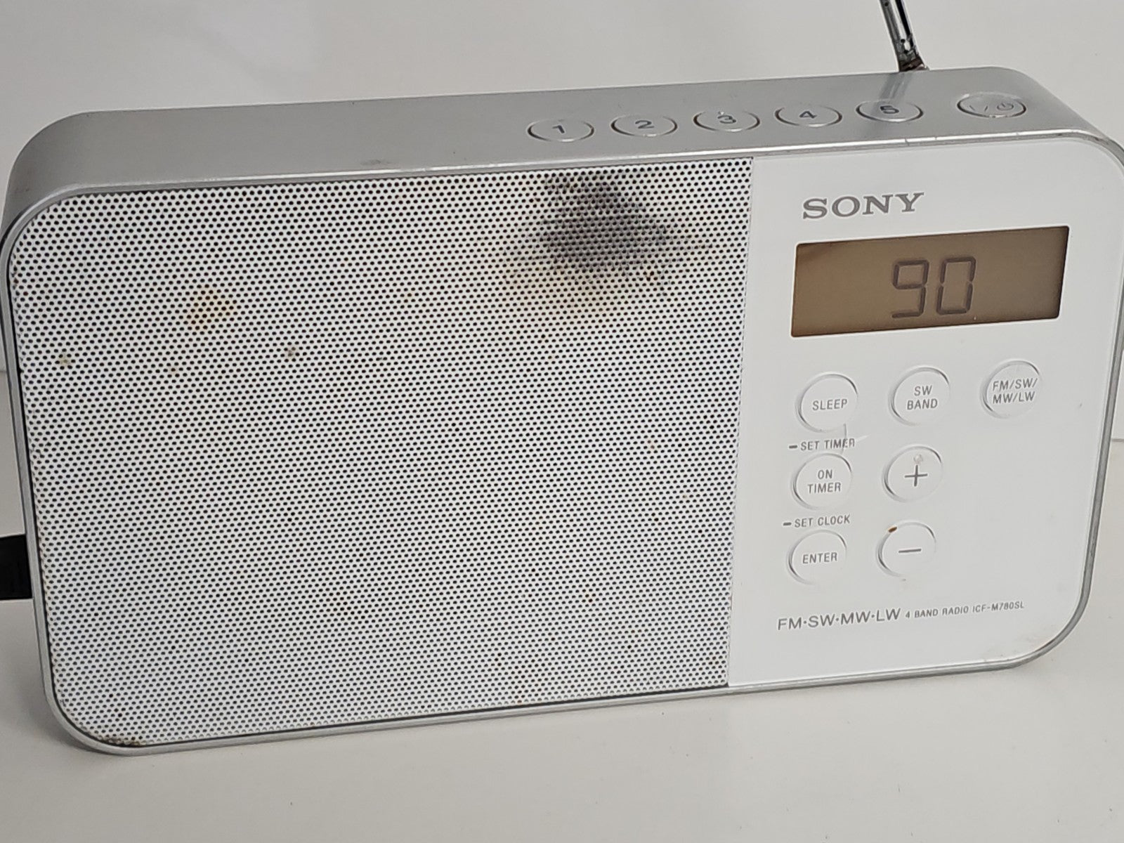 Radio portable Sony ICF-M780SL 4 bandes FM AM LW SW tuner numérique compact