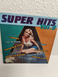 Vinyle 33 tours SUPER HITS Vol.9 compilation pochette colorée années 80
