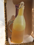 Porte-clés bouteille publicitaire vintage France, forme alcool, années 70