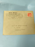 Ancienne enveloppe oblitérée 1937 philatélie Union Amicale Paris Lyon vintage