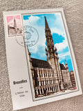 Carte maximum Bruxelles Hôtel de Ville 1973 Europa timbre ancien philatélie