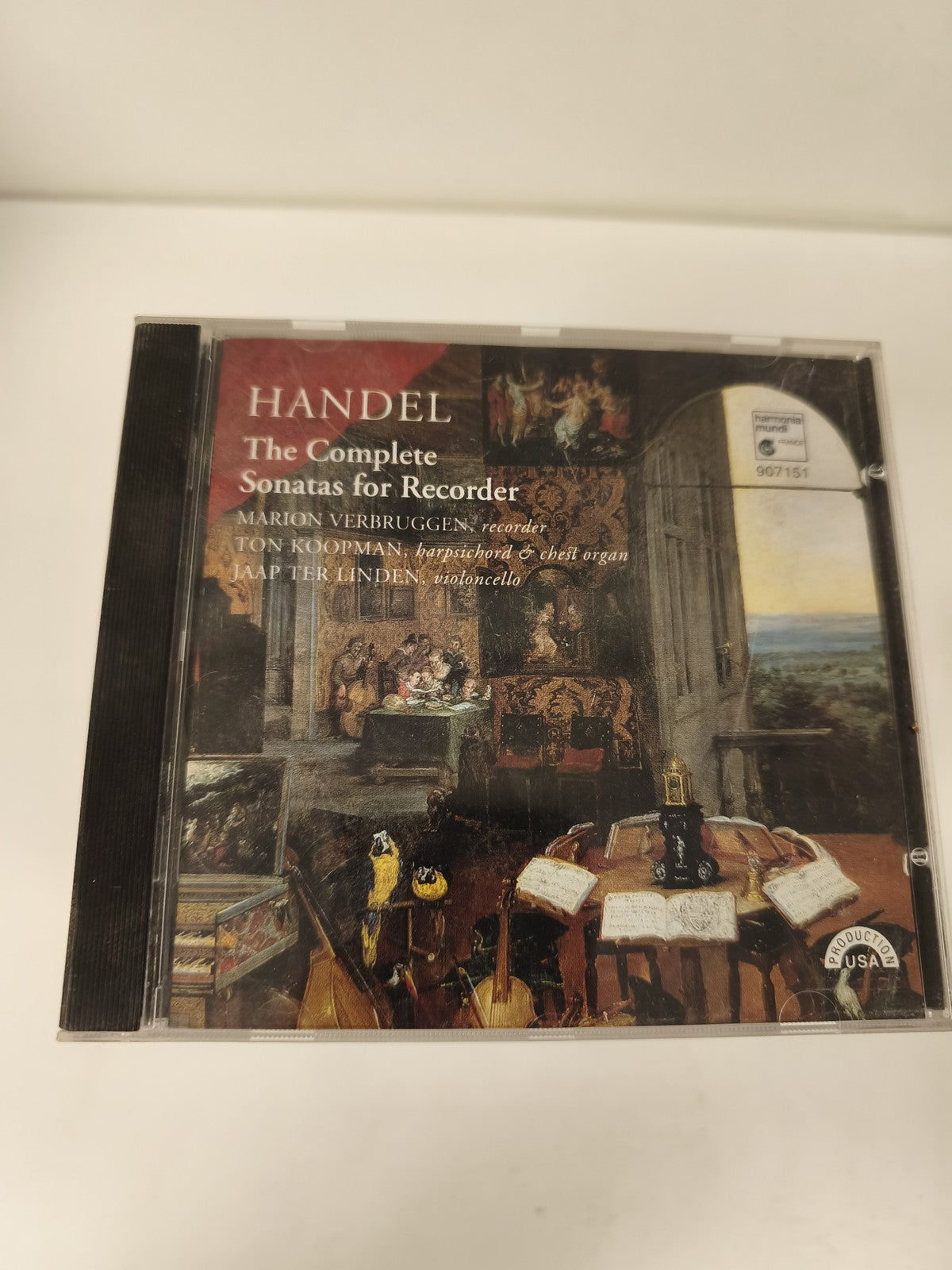 Handel CD The Complete Sonatas for Recorder Verbruggen Koopman Linden